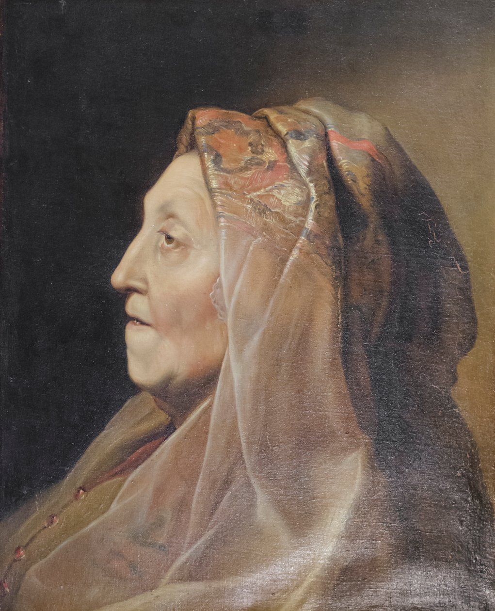 Porträt einer alten Frau von Marco Benefial