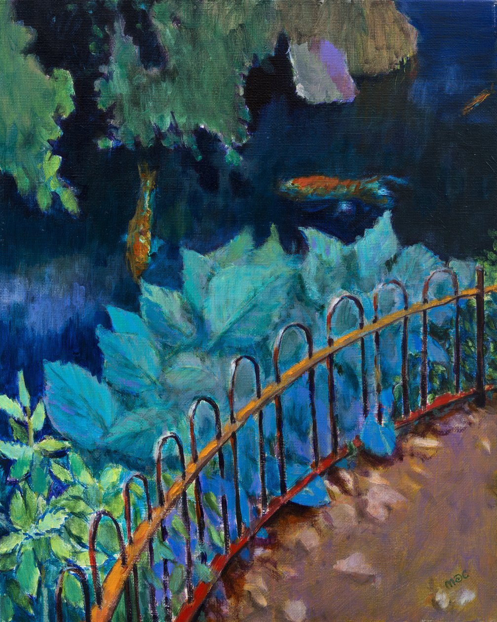 Koi und Hostas von Marco Cazzulini