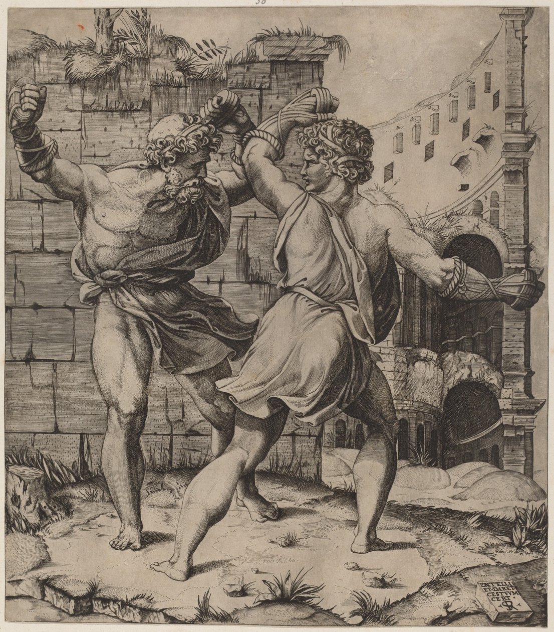 Entellus und Dares von Marco Dente