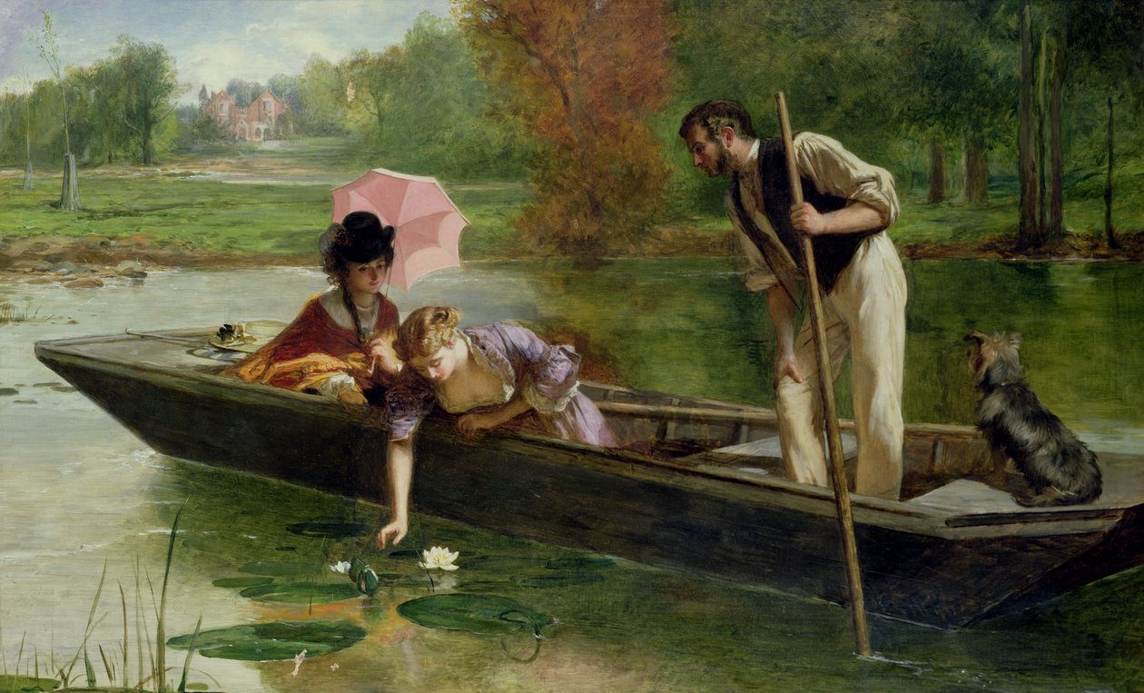 Ein angenehmer Ort an der Themse, 1863 von Marcus Stone