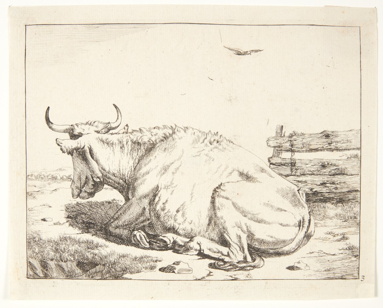 Liegende Kuh von Marcus de Bye