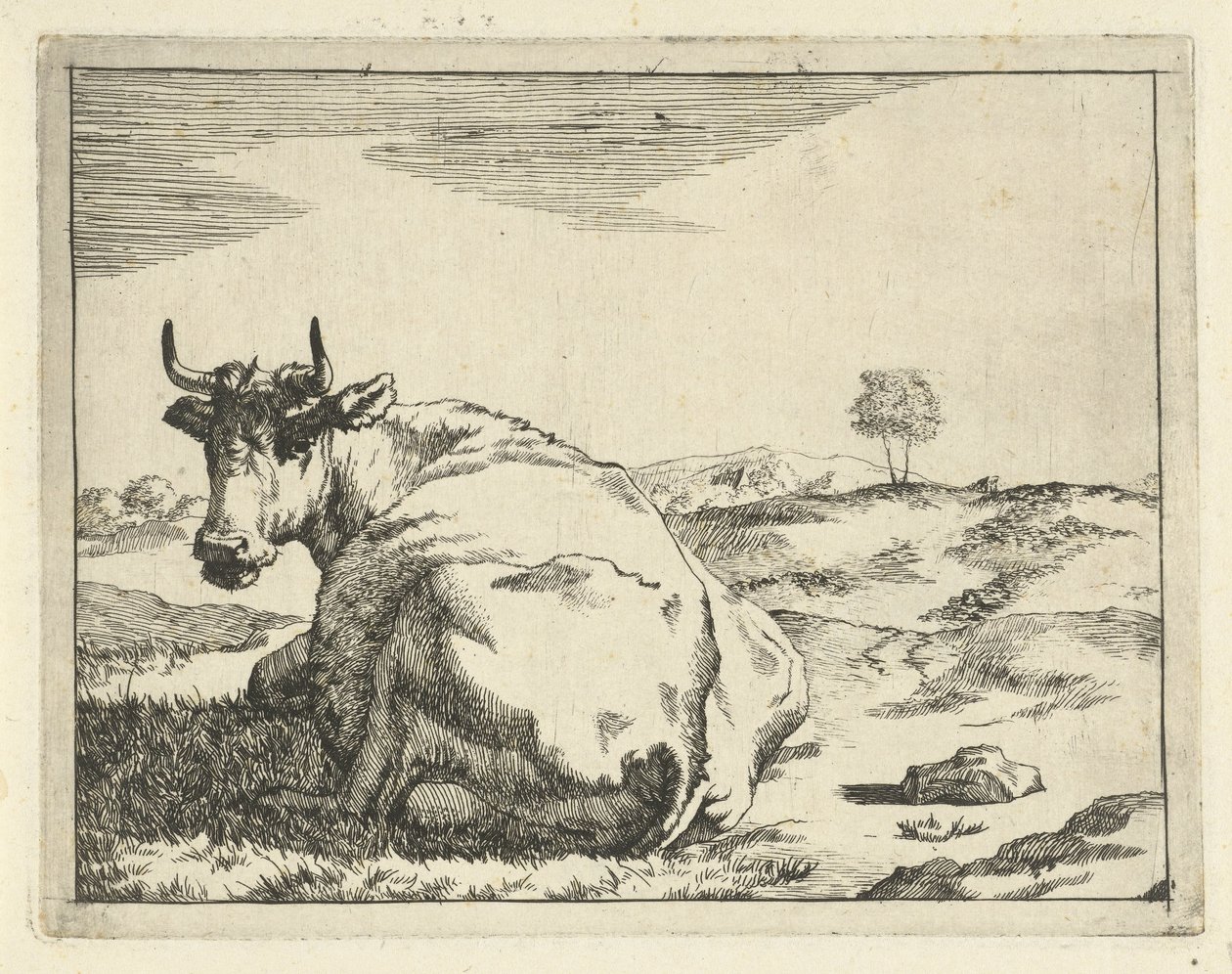 Liegende Kuh von Marcus de Bye
