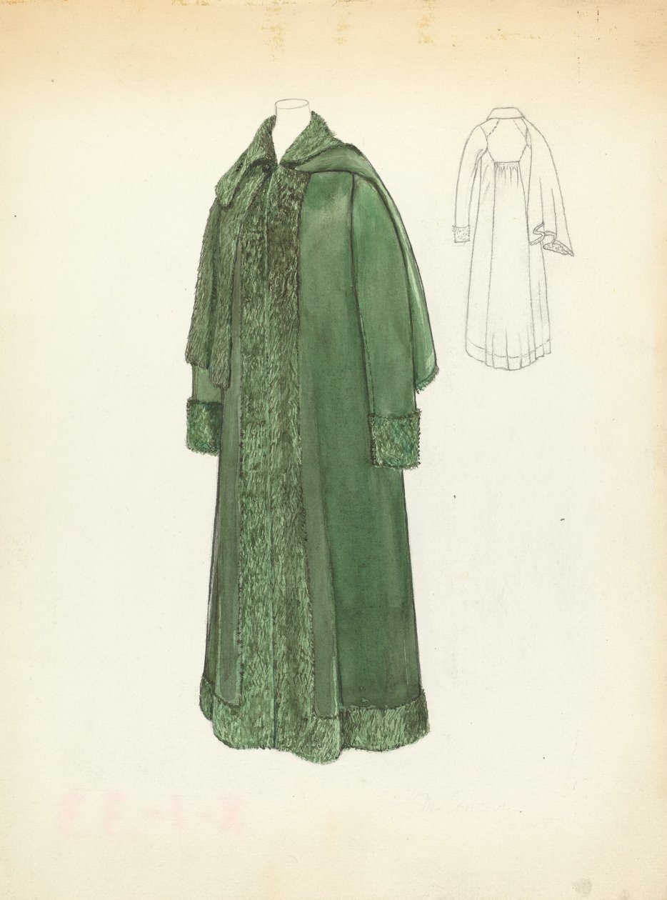 Damenmantel, 1935-42 von Margaret Concha