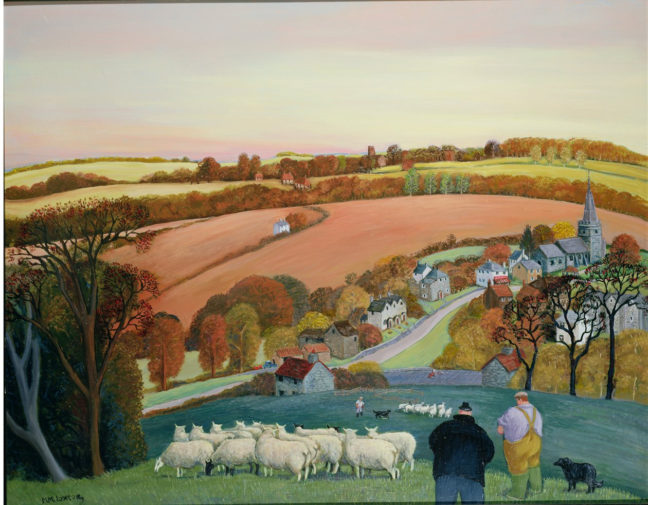 Herbstlandschaft von Margaret Loxton