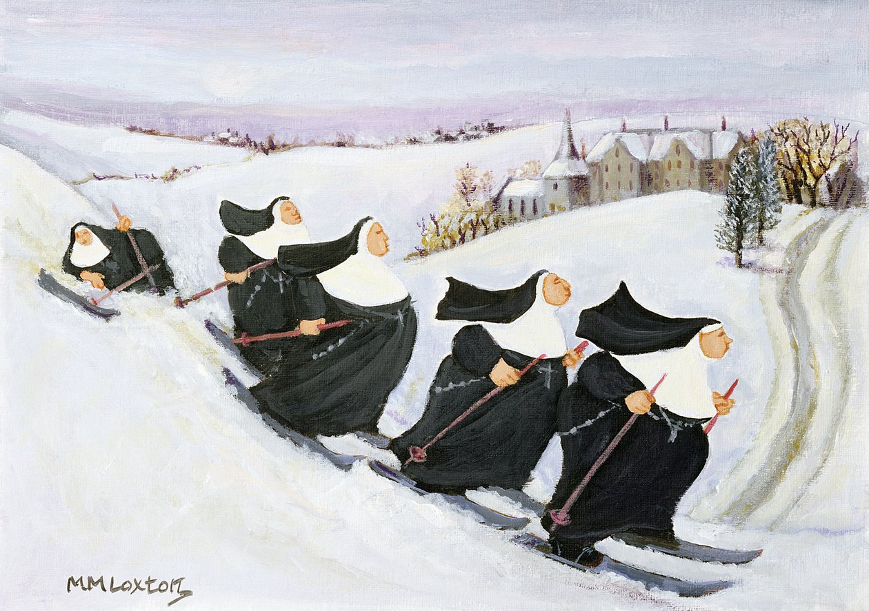 Skifahren von Margaret Loxton
