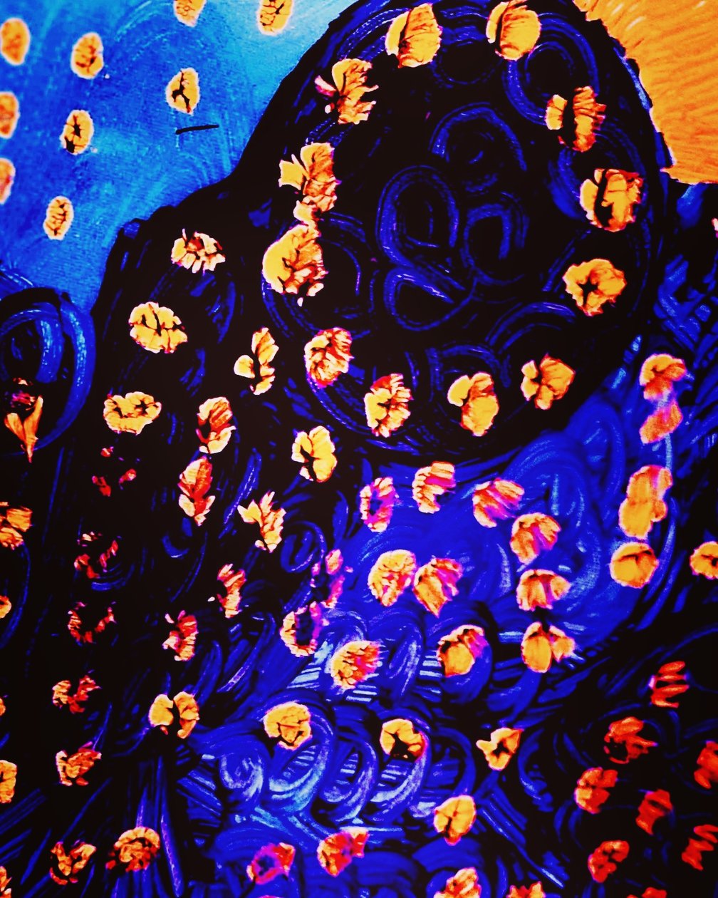 Die Dame in Blau von Margareta Uliarte