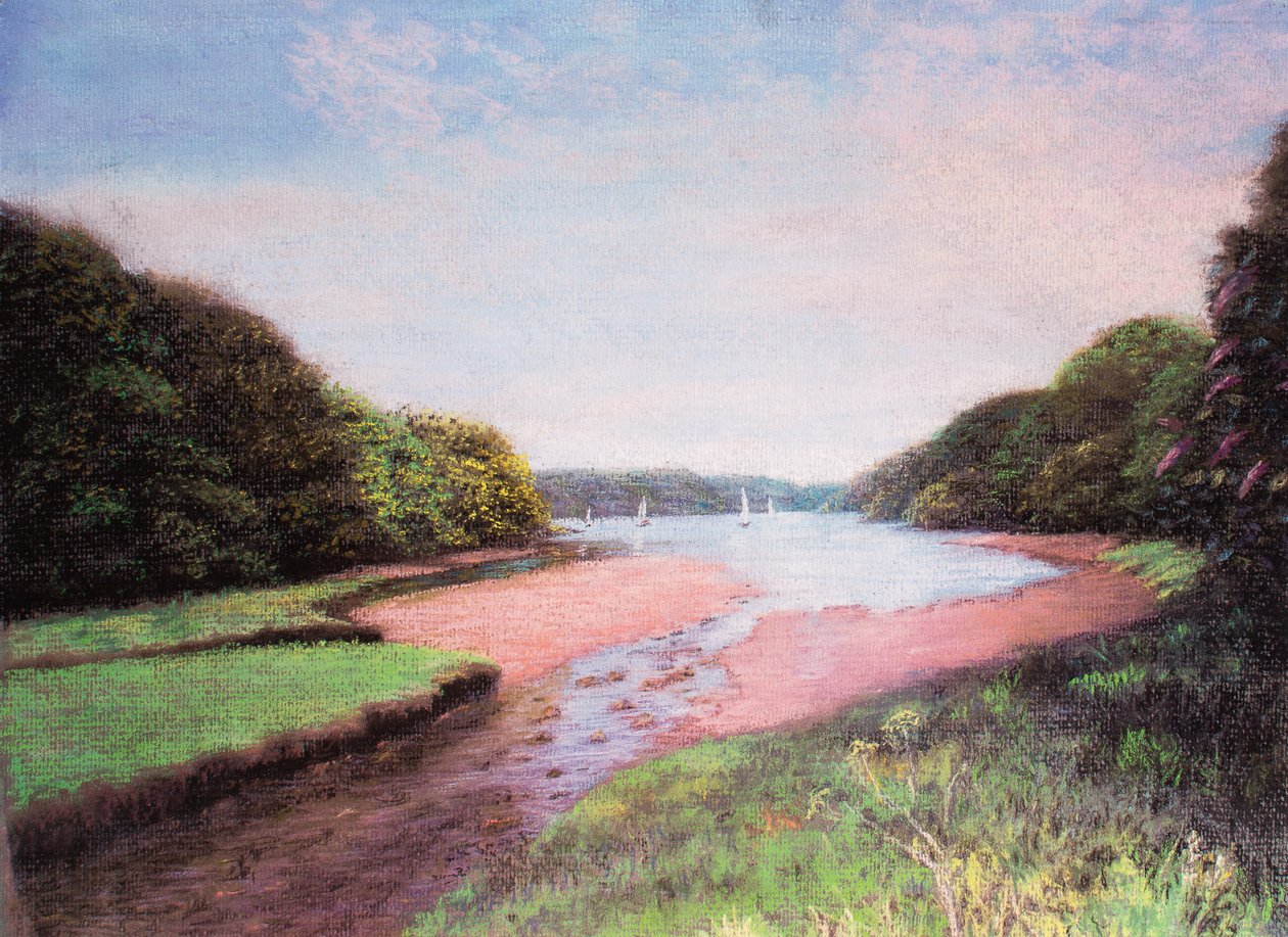 Dittisham, Süd-Devon, 1997 von Margo Starkey