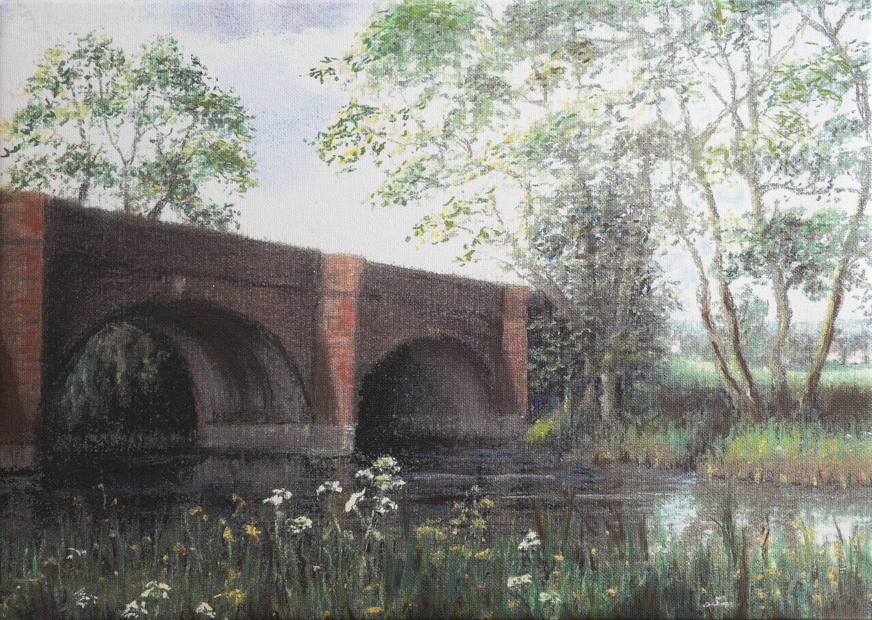 Cookham Moor Brücke, 2022 von Margo Starkey