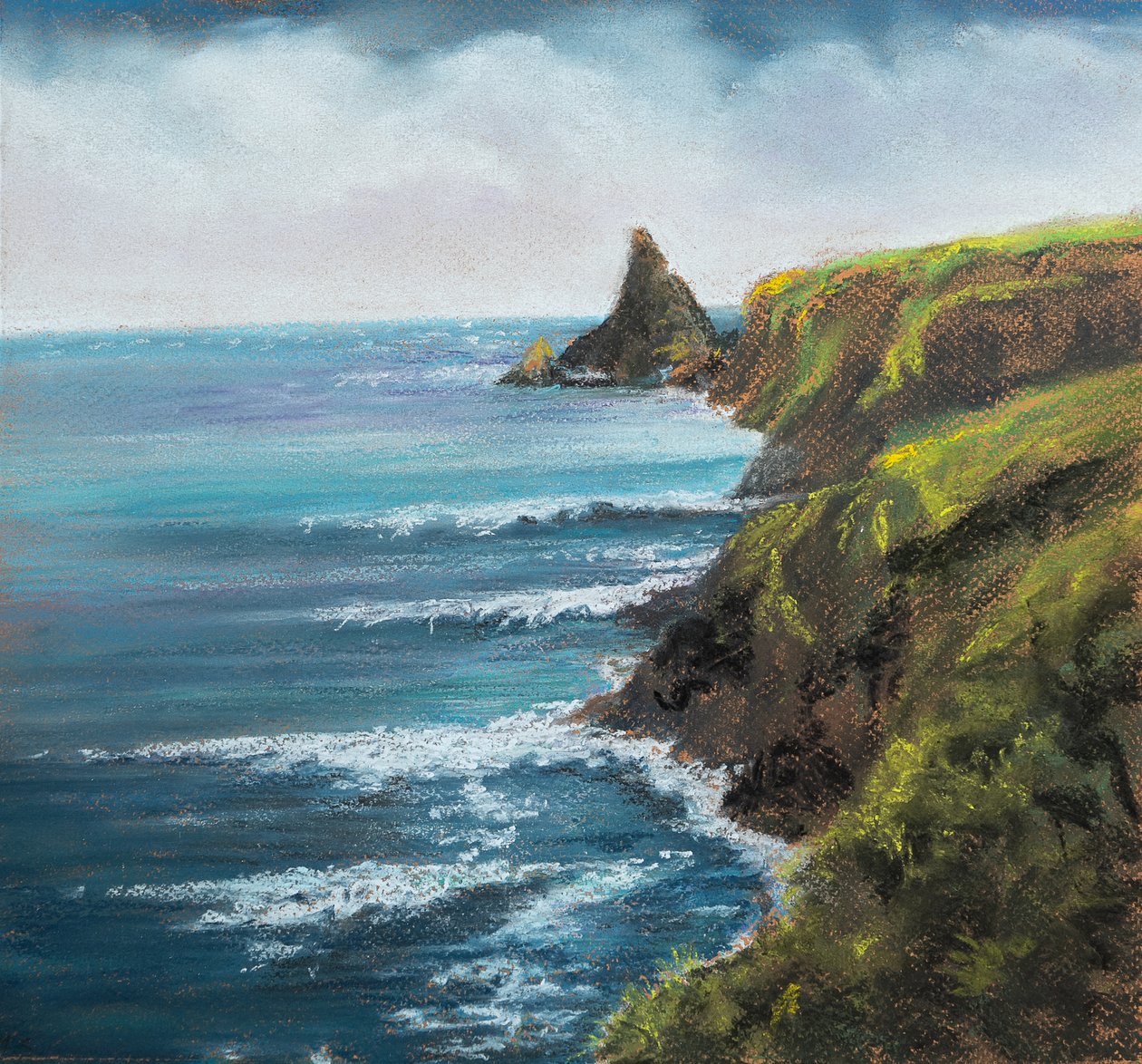 Küstenlandschaft von Devonshire. von Margo Starkey