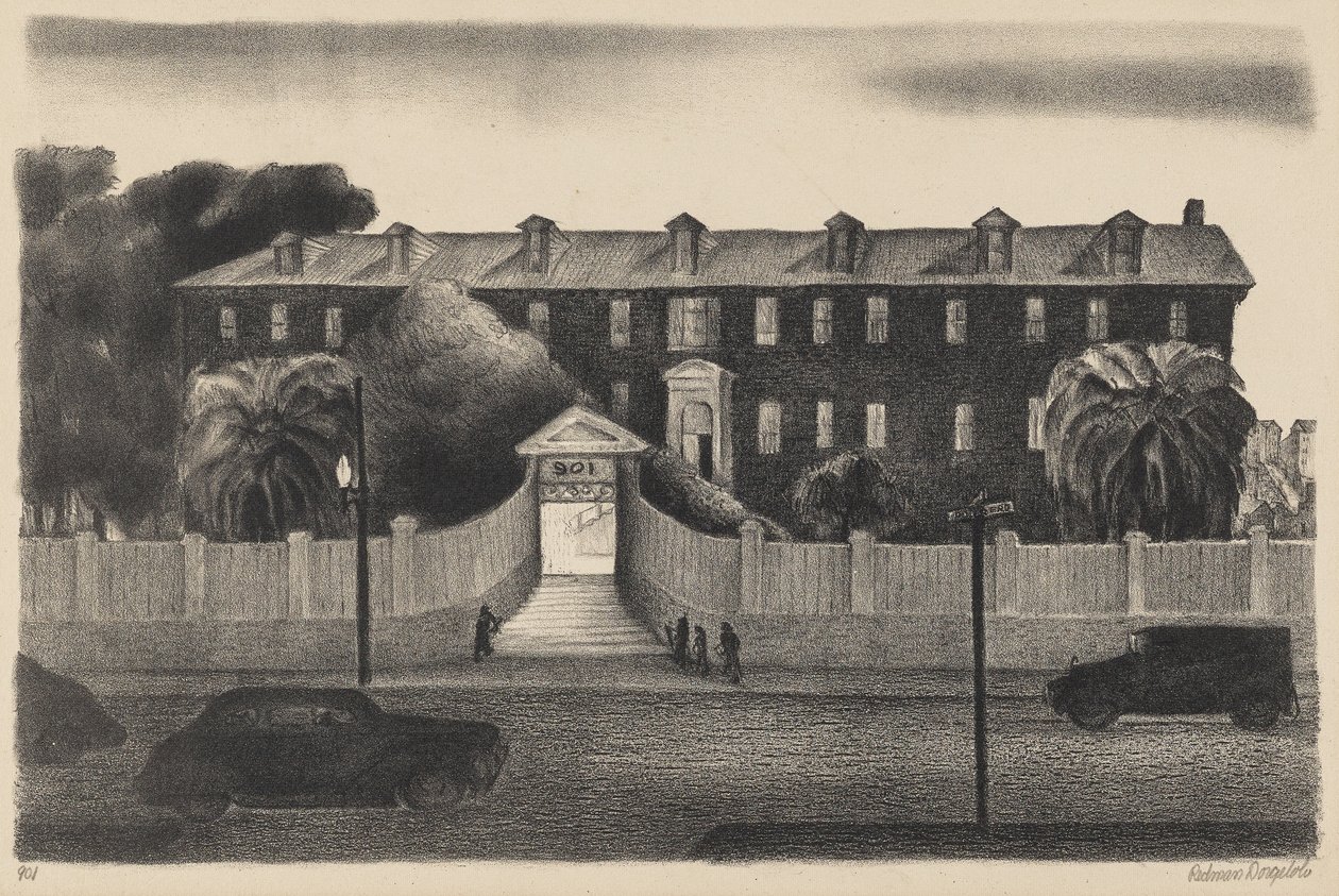 901 (Straßenansicht, Unbekanntes Gebäude) von Marguerite Redman Dorgeloh