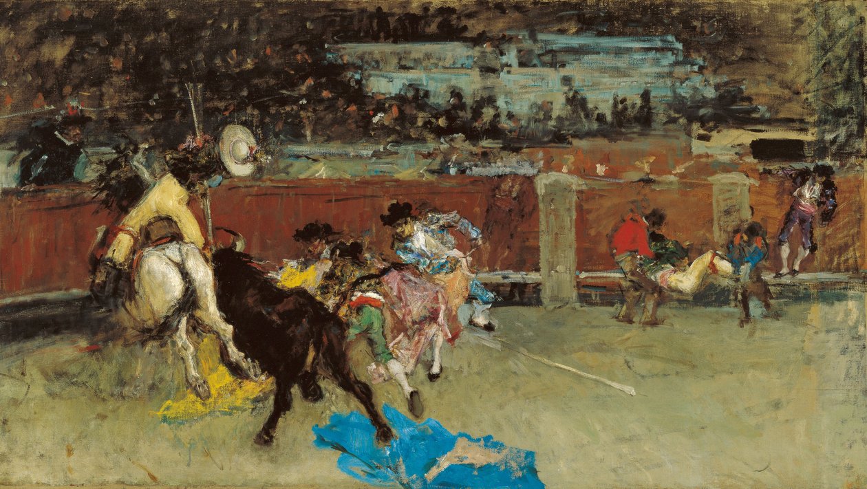 Stierkampf. Verwundeter Picador von Marià Fortuny