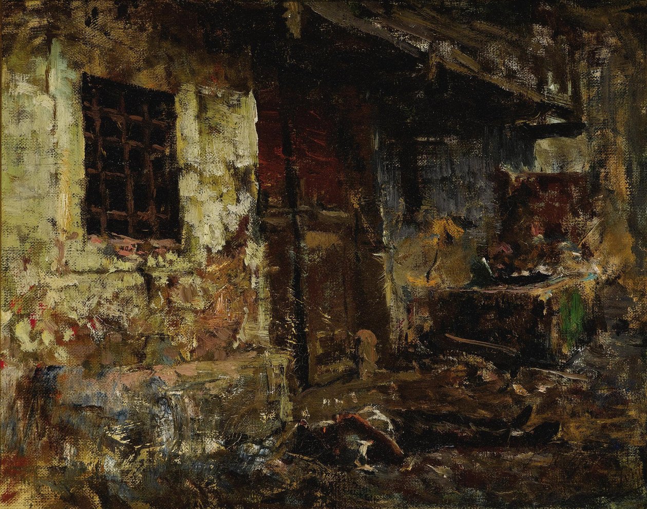 Ein Körper auf der Straße von Marià Fortuny Marsal
