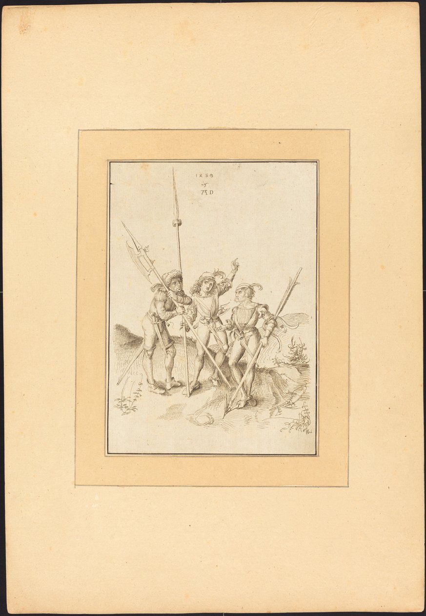 Drei Landsknechte von Maria Catharina Prestel, after Albrecht Dürer