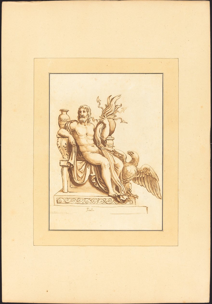 Jupiter von Maria Catharina Prestel after Giulio Romano