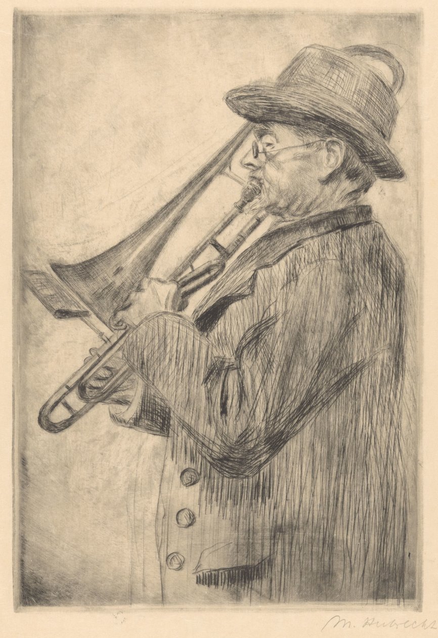 Posaunist von Maria Hubrecht (signed by artist)