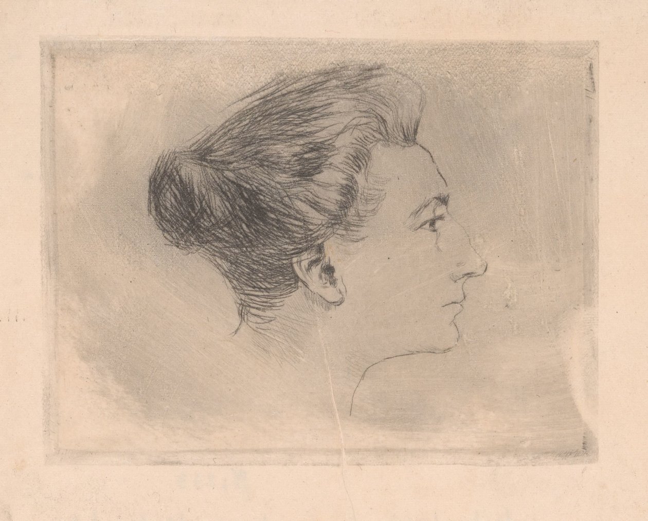 Frauenkopf von Maria Hubrecht