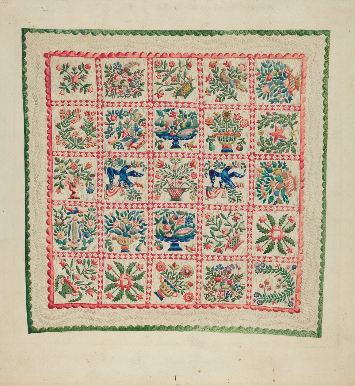 Applikationsquilt von Marian Curtis Foster