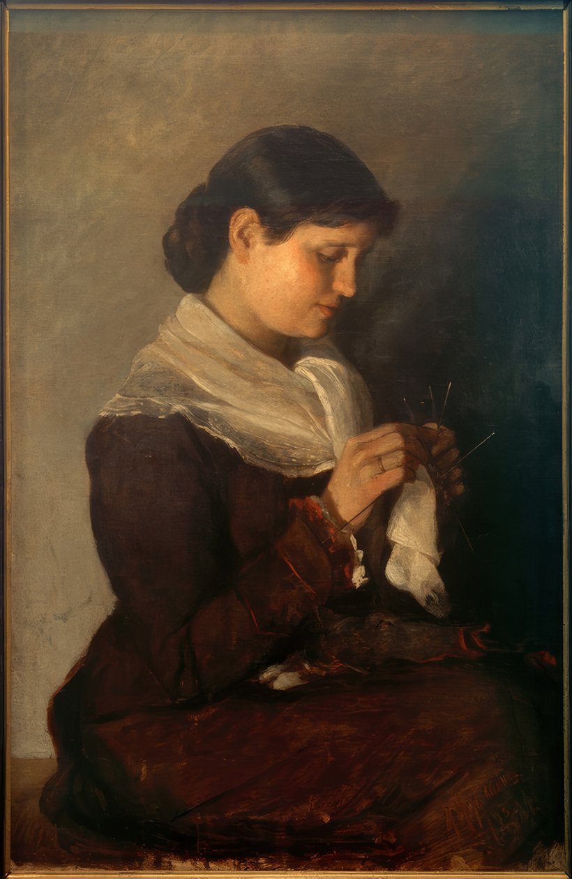 Porträt Vera Repin von Marianne von Werefkin
