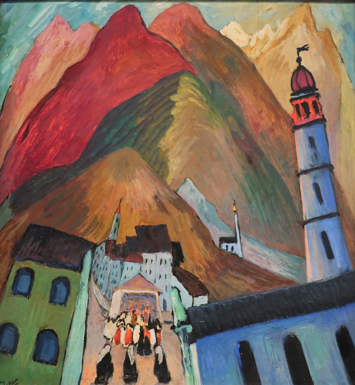 1924 Werefkin Prozession bei Ascona von Marianne von Werefkin