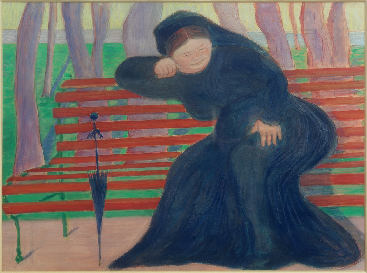 Witwe auf der Bank von Marianne von Werefkin