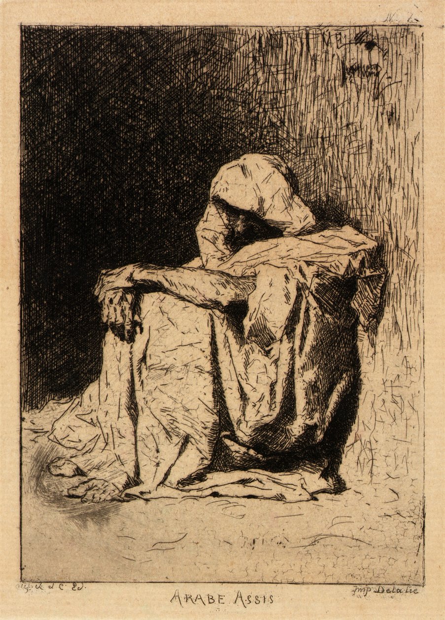Sitzender Araber von Mariano Fortuny y Carbó