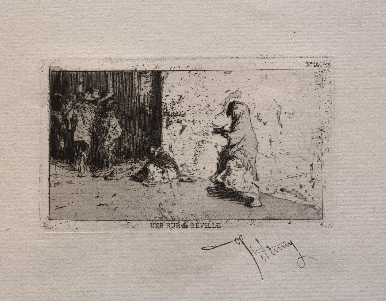 Eine Straße in Sevilla von Mariano Fortuny y Carbó