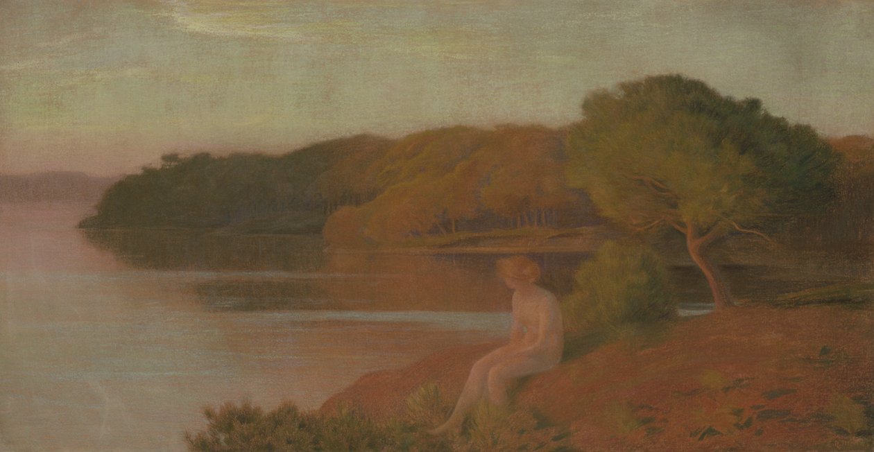 Badende am Wasser, ca. 1895 von Marie Auguste Emile Rene Menard