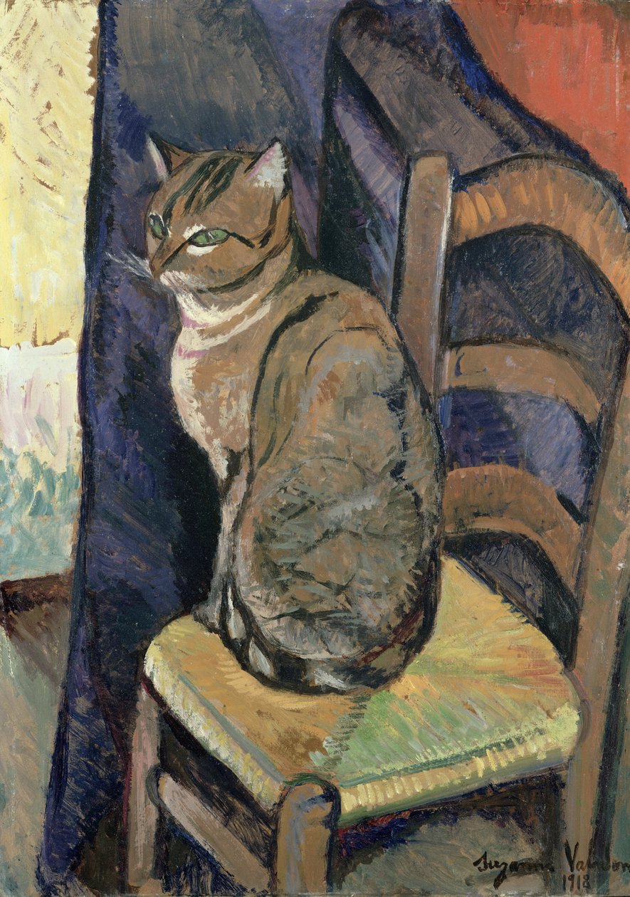 Studie einer Katze, 1918 von Marie Clementine (Suzanne) Valadon