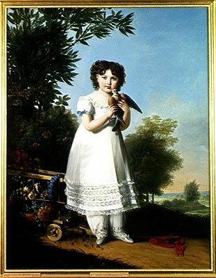 Porträt von Napoleone-Elisa Bacciochi (1806-69) Prinzessin von Piombino, 1810 von Marie Guilhelmine Benoist