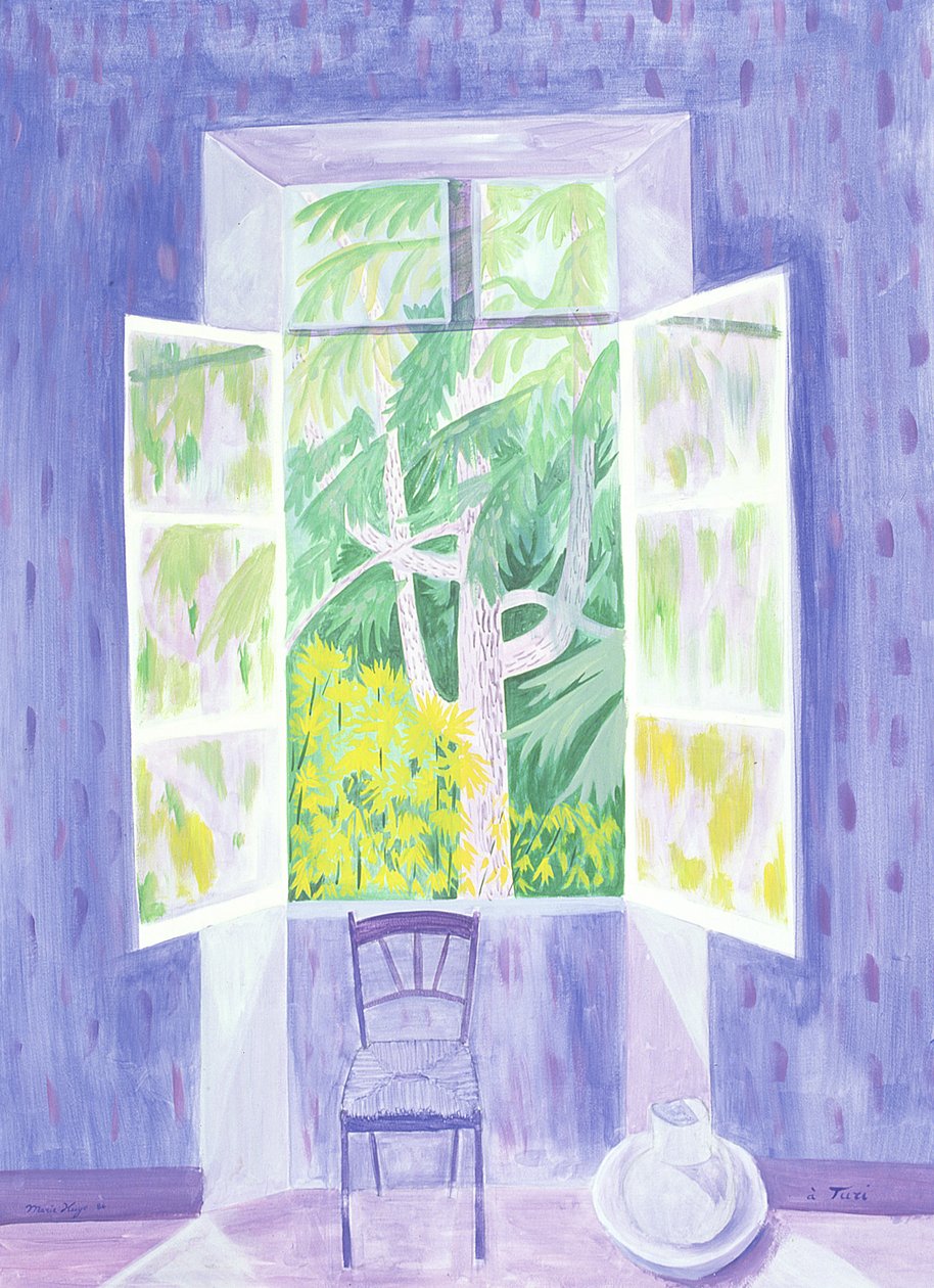 Zedern durch das Fenster, 1987 von Marie Hugo