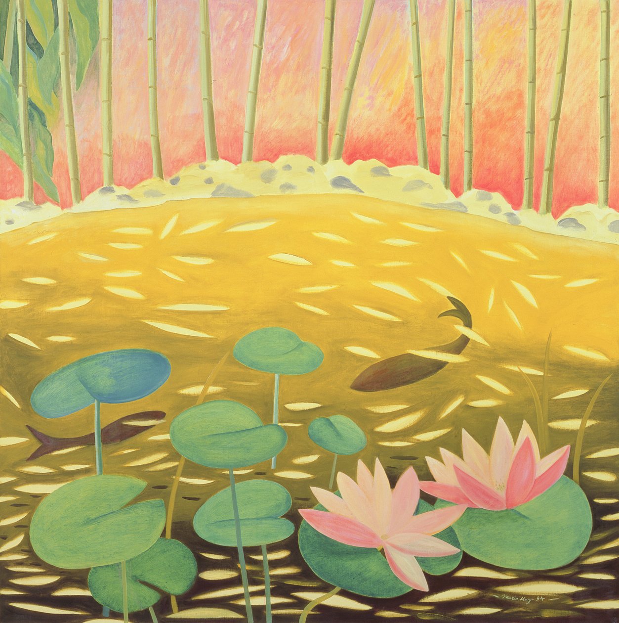 Seerosenteich III, 1994 von Marie Hugo