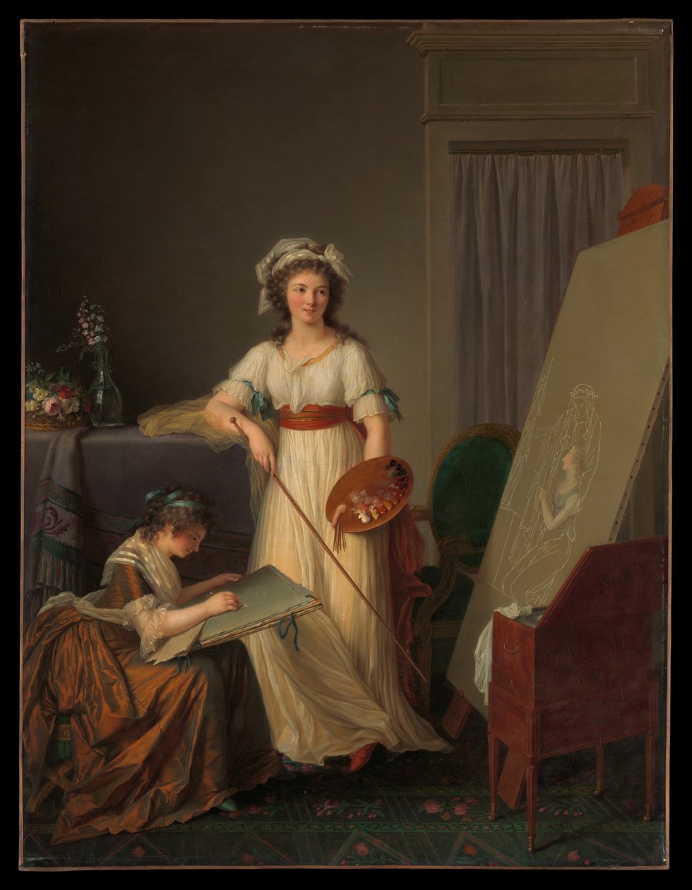 Atelier eines Künstlers oder Atelier eines Malers von Marie Victoire Lemoine