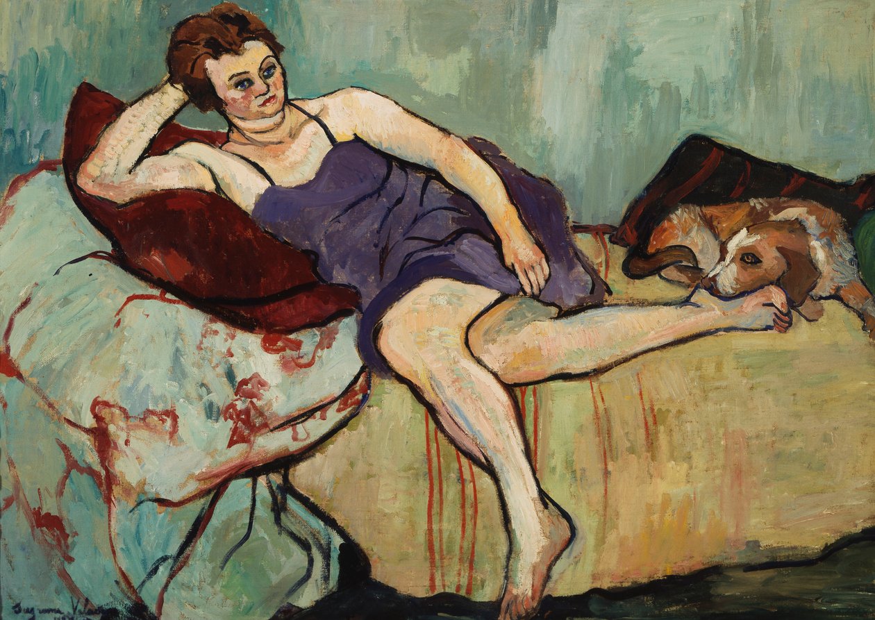 Marie Coca mit Arbi, 1927 von Marie Clementine Valadon