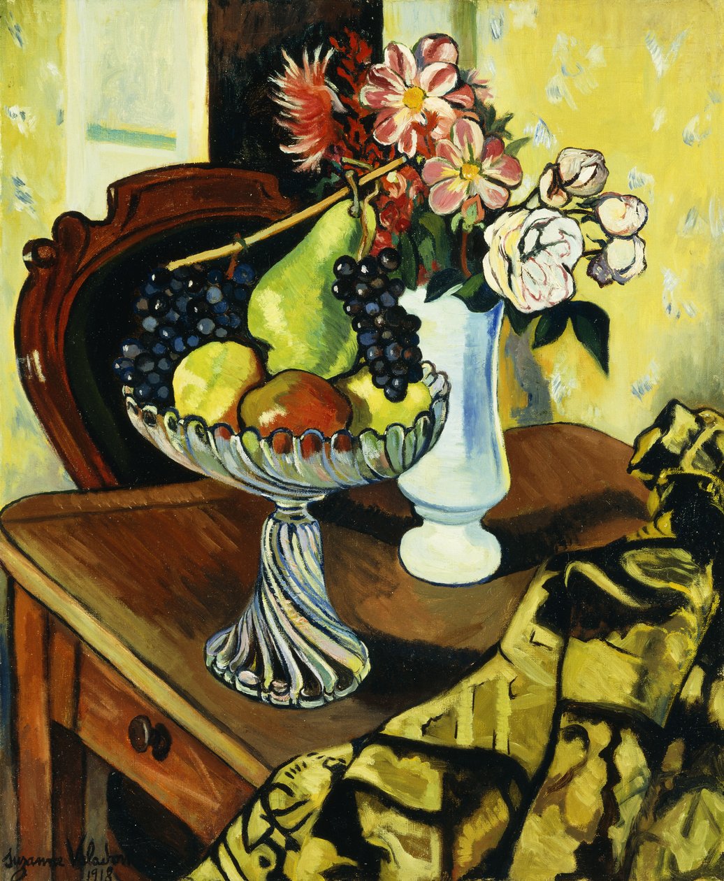 Stillleben mit Obstschale, 1918 von Marie Clementine Valadon