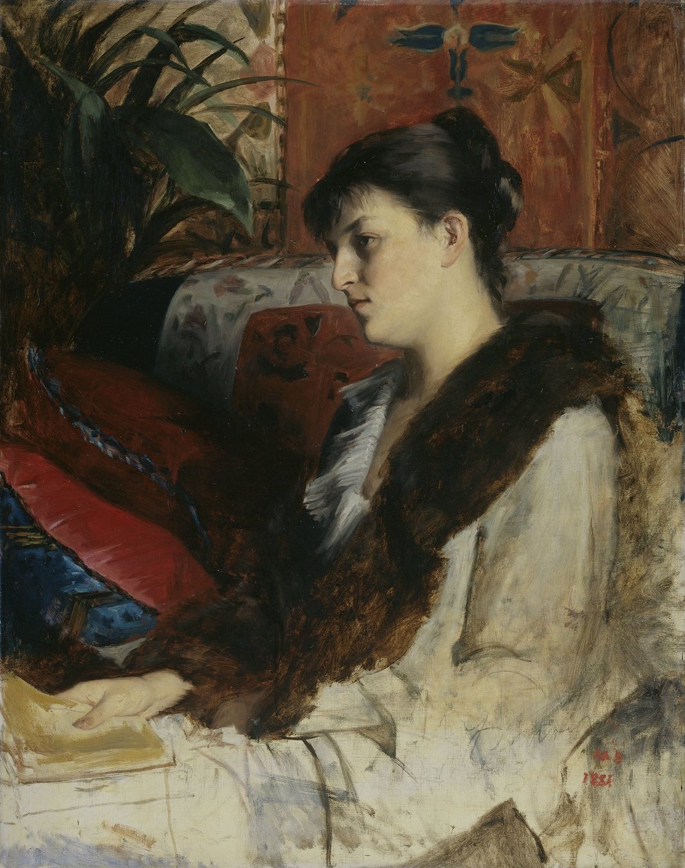 Die Schwägerin des Künstlers von Marie Constantine Bashkirtseff