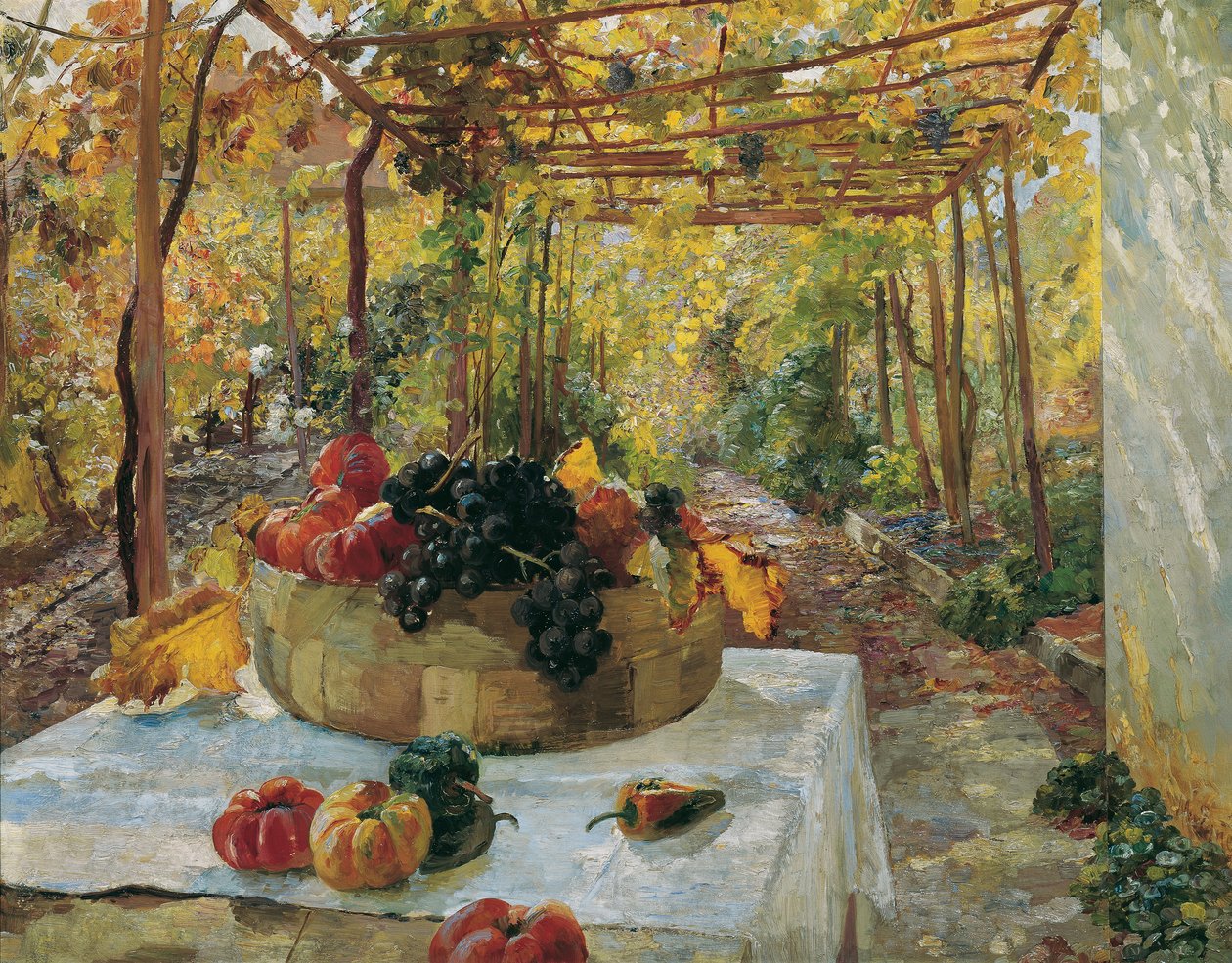 In der Pergola von Marie Egner