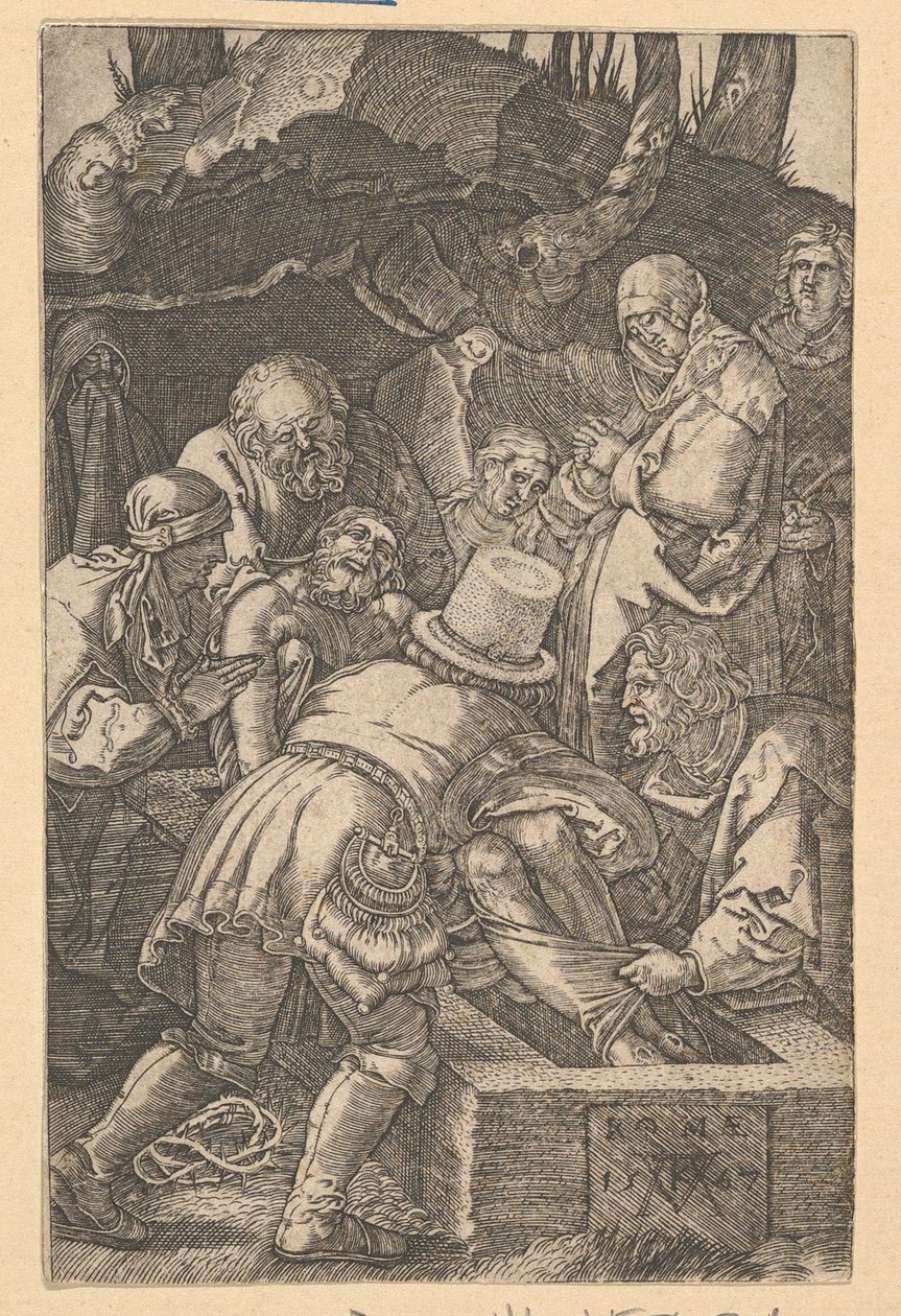 Die Grablegung, 1567 von Mario Cartaro