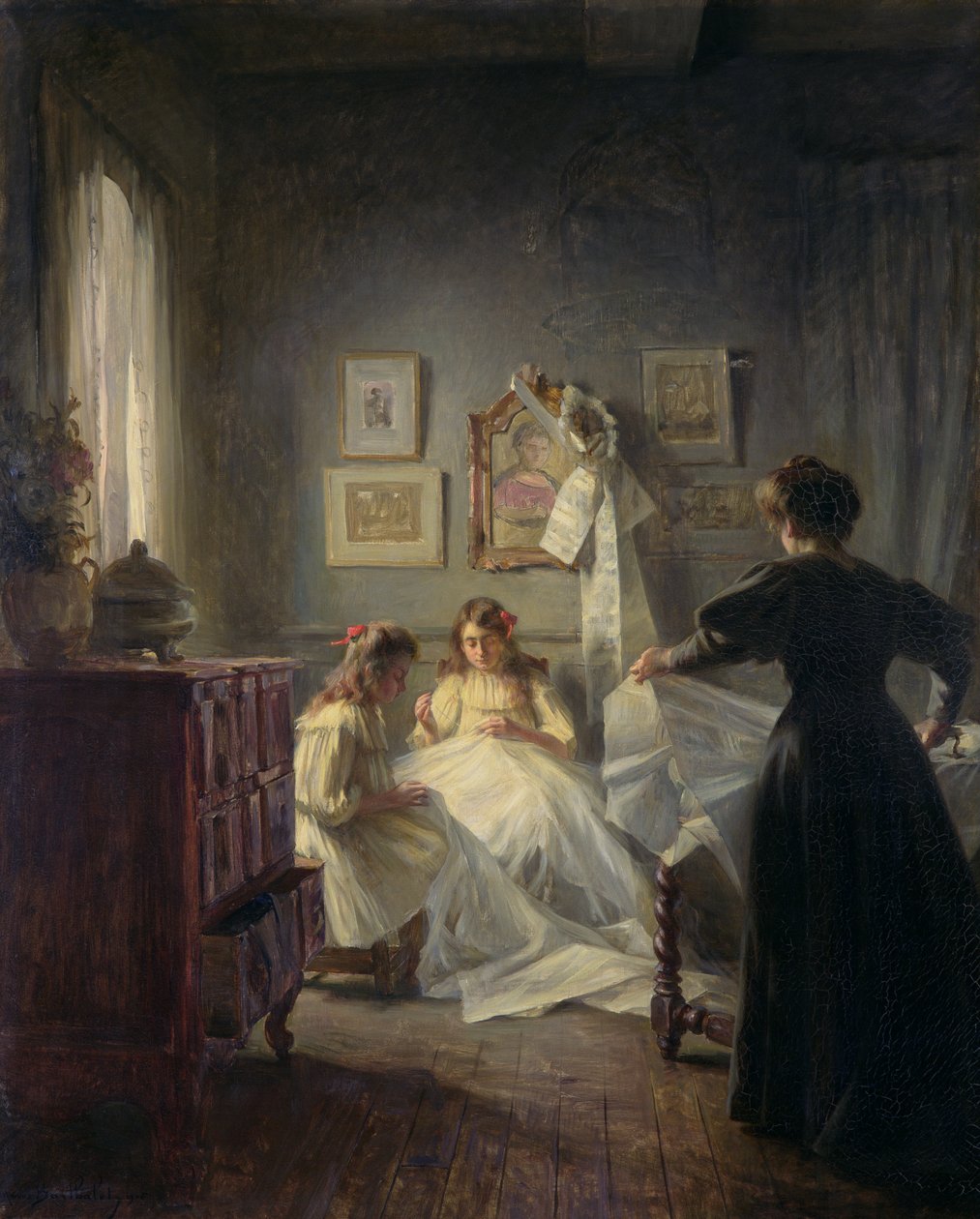 Nähen, 1906 von Marius Bartholoty