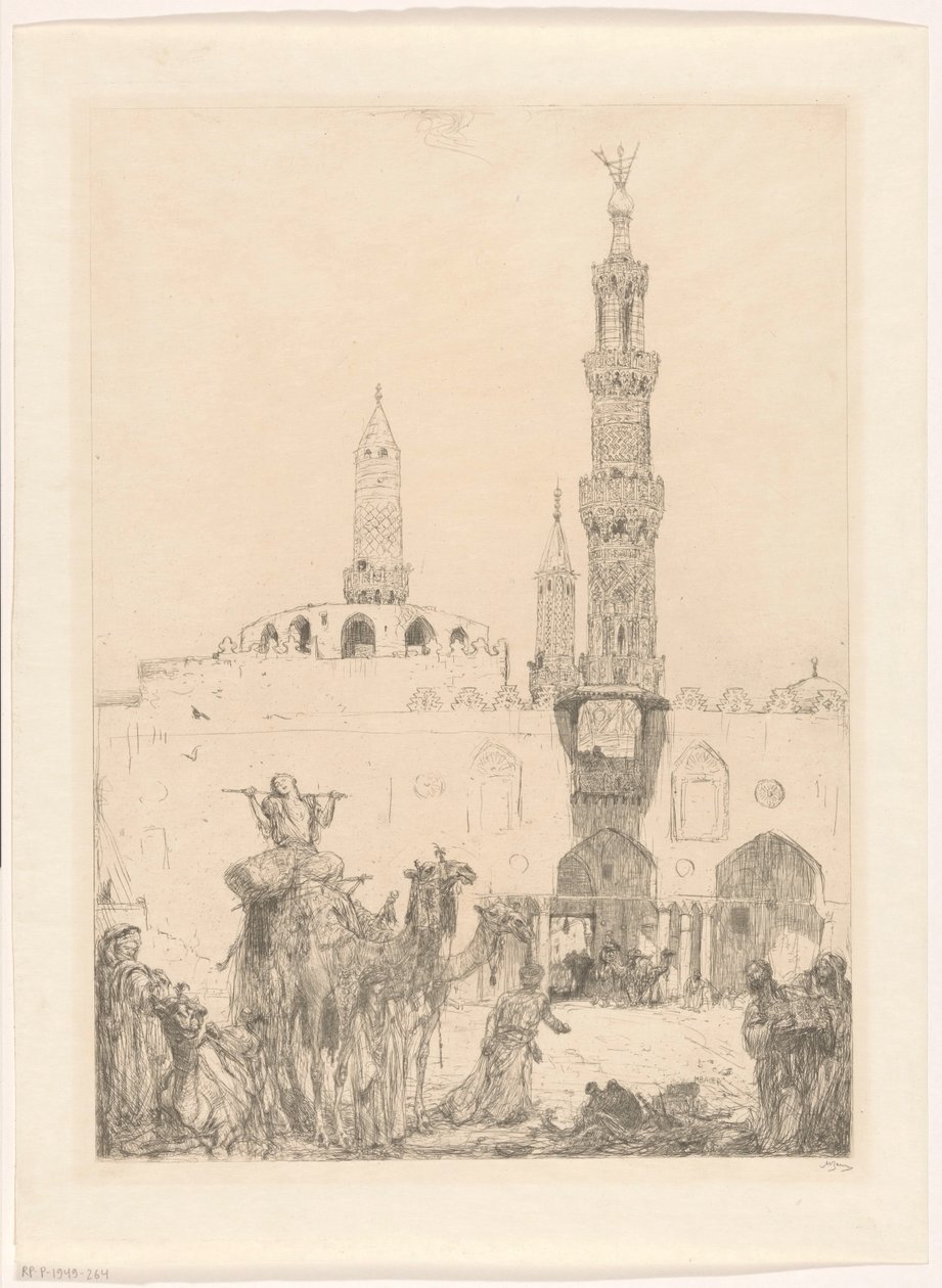 Al-Azhar-Moschee in Kairo von Marius Bauer (signed by artist)