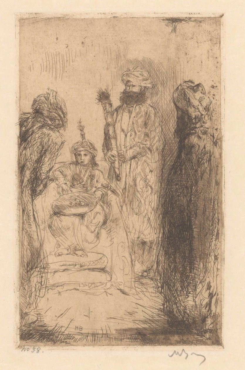 Orientalischer Prinz von Marius Bauer (signed by artist)