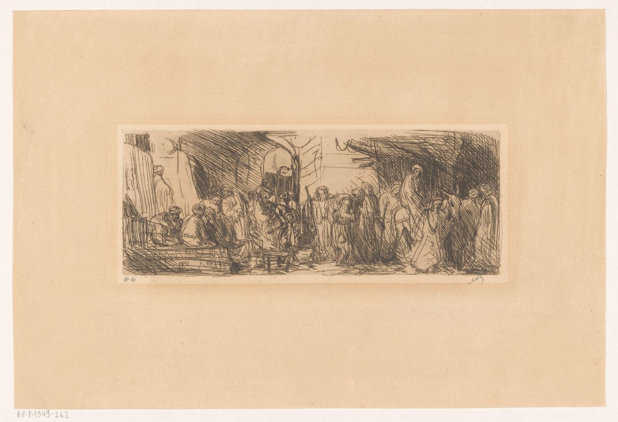 Straße in Jerusalem von Marius Bauer (signed by artist)