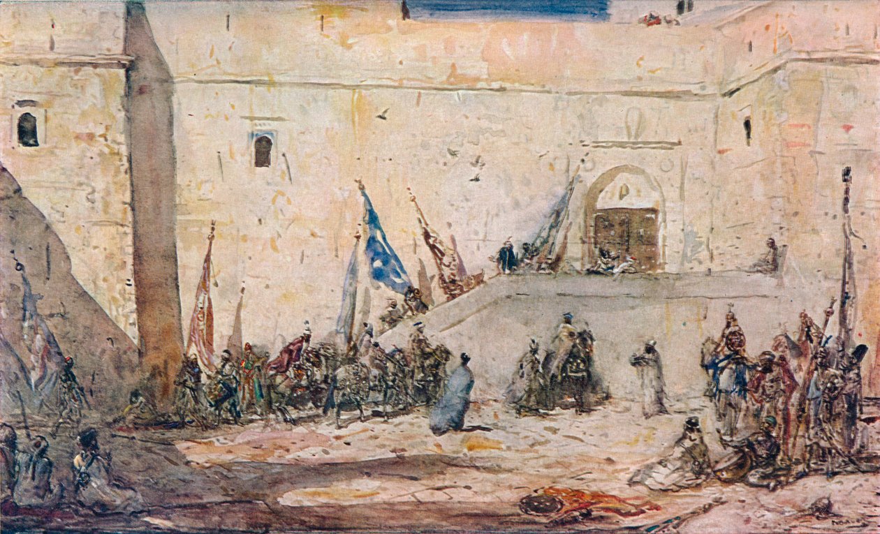 Ein Festtag, ca. 1910 von Marius Bauer
