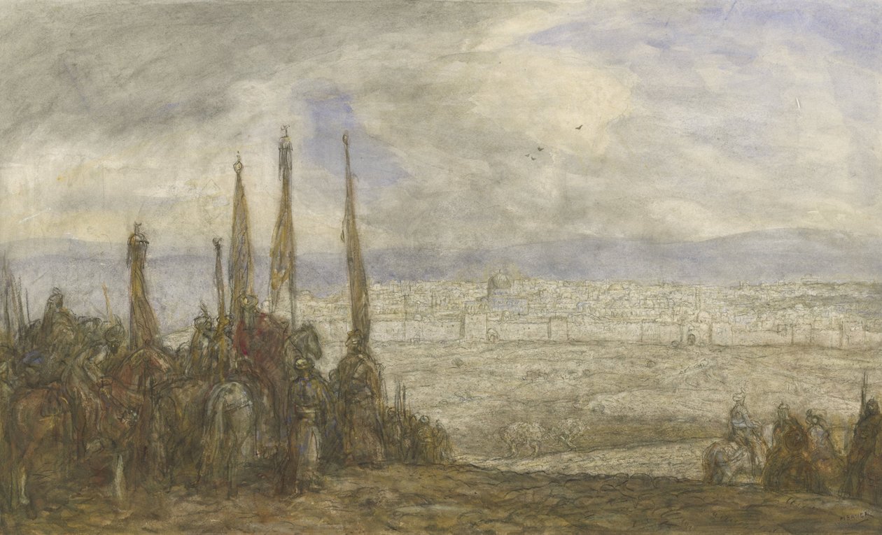 Türkisches Heer vor Jerusalem von Marius Bauer