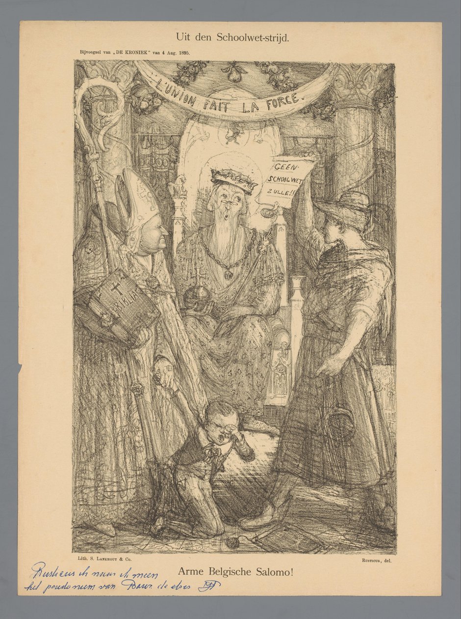 Aus dem Schulgesetz-Kampf (Titel auf Objekt) von Marius Bauer