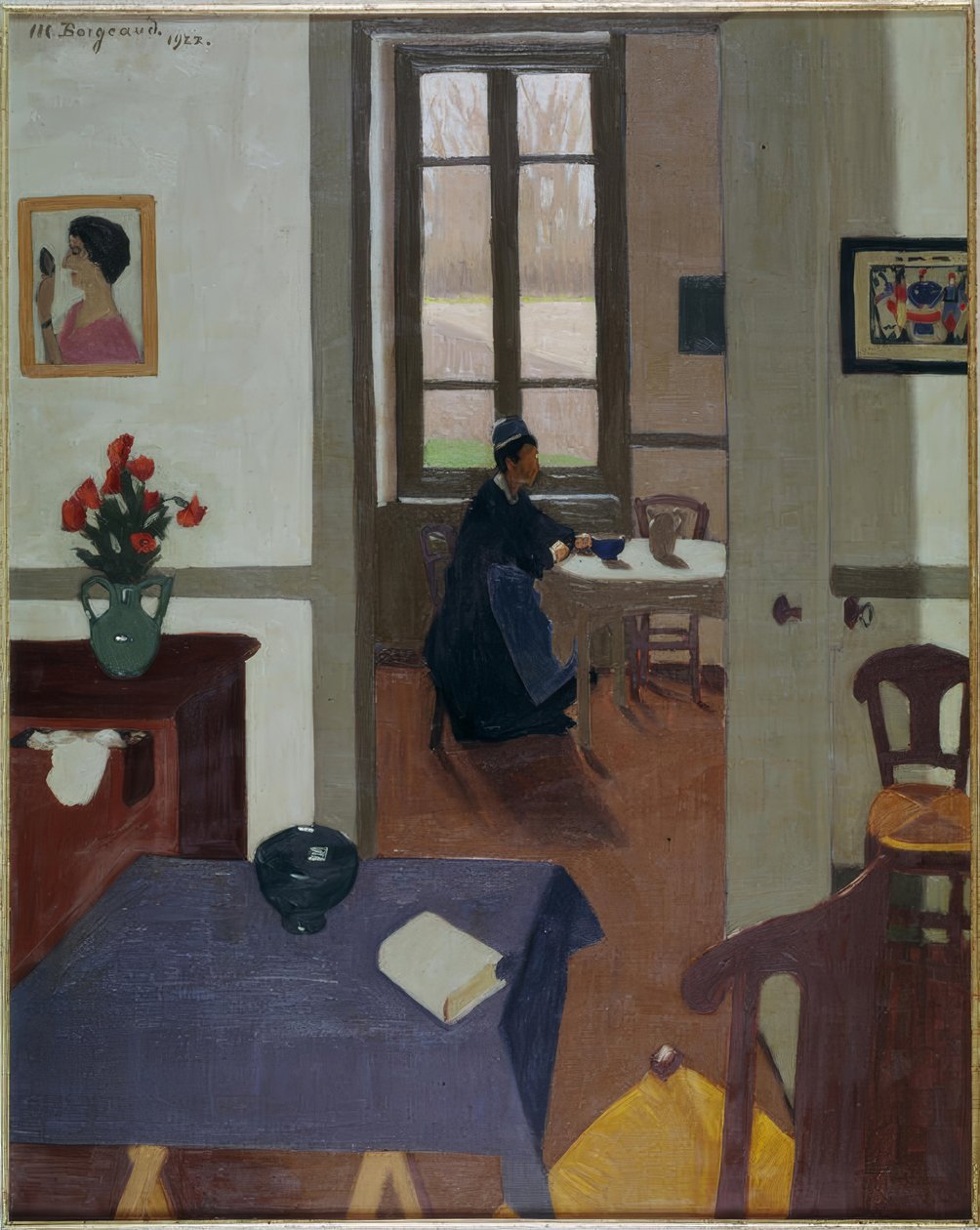 Frau in einem Interieur von Marius Borgeaud