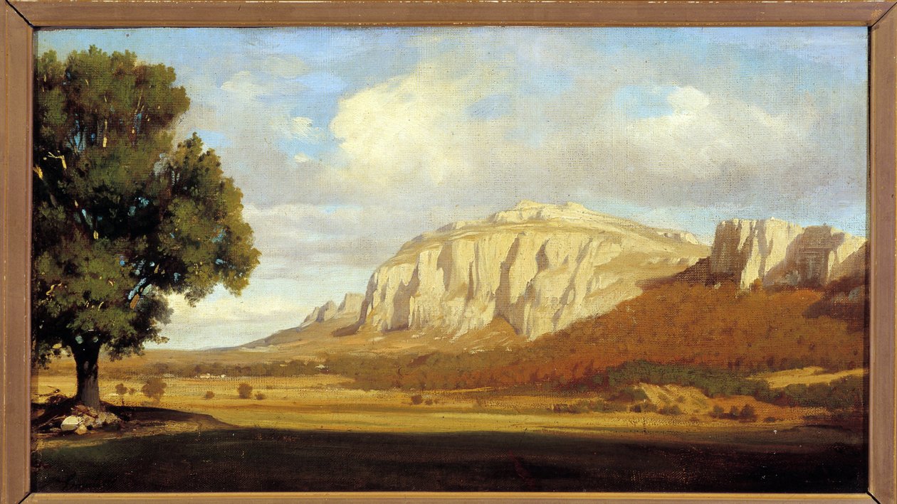 Blick auf das Sainte-Baume-Massiv von Marius Engaliere