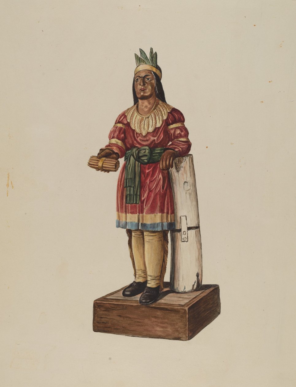 Zigarrenladen-Indianer von Marius Hansen