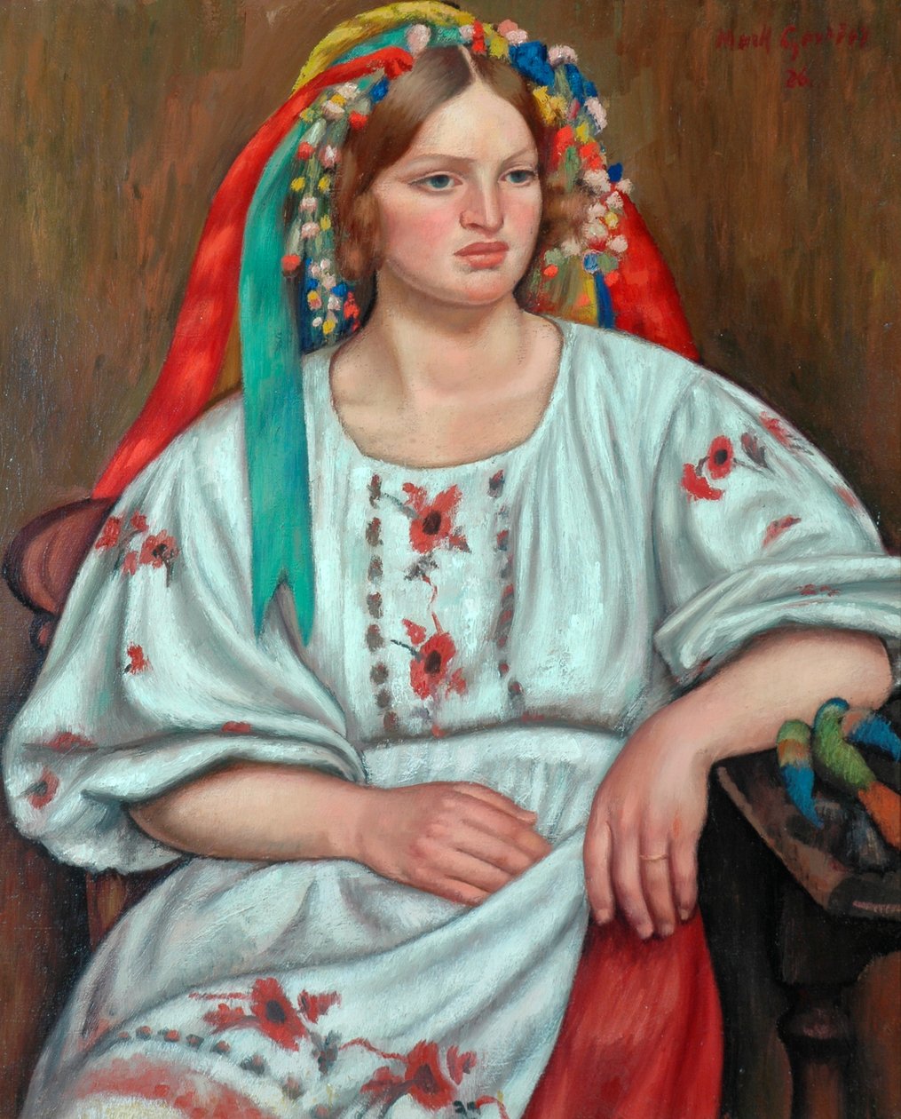 Russisches Bauernmädchen, 1926 von Mark Gertler