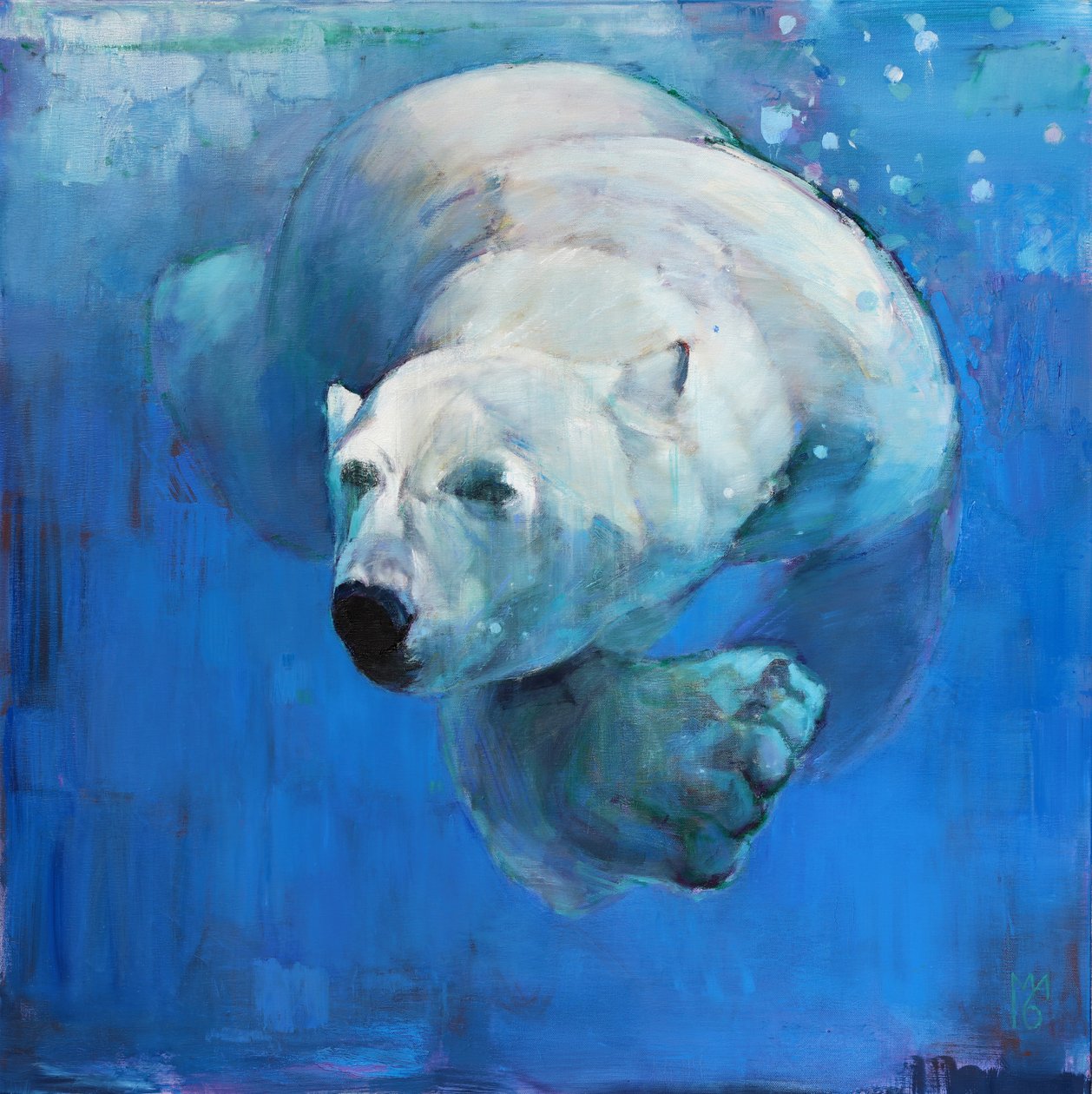 Tiefblau, 2016 von Mark Adlington