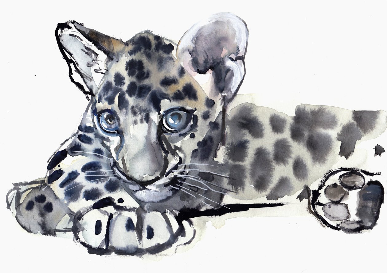 Spotty (Arabischer Leopardenjunges), 2008 von Mark Adlington